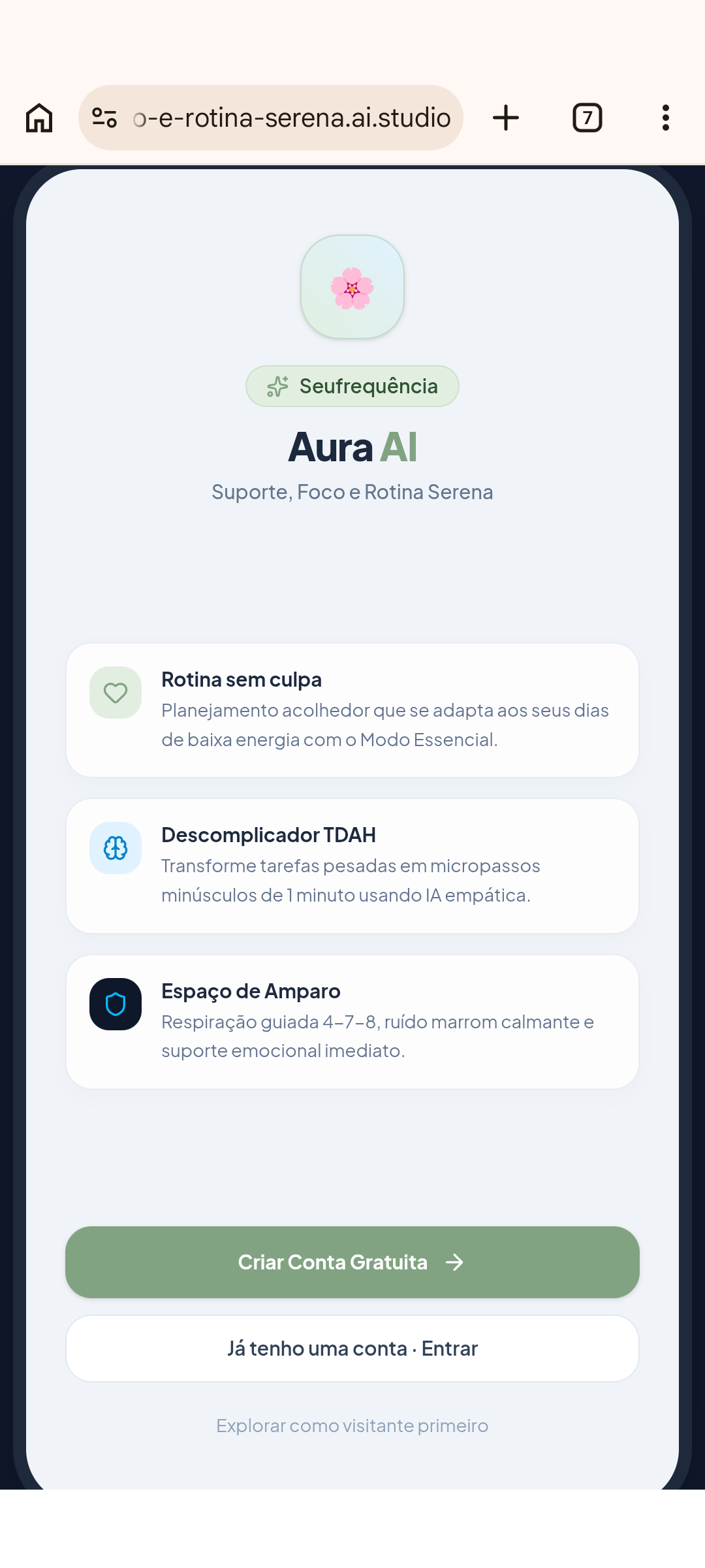 Tela 12 do aplicativo Aura