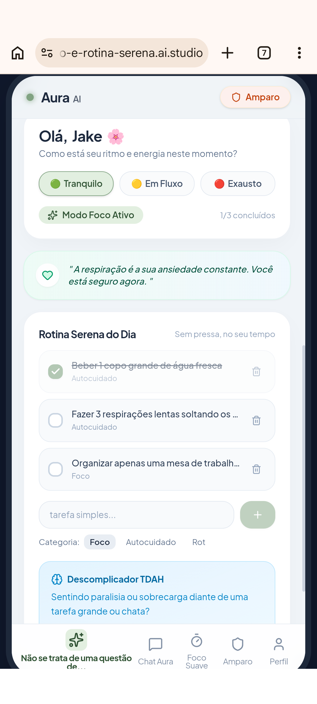 Tela 11 do aplicativo Aura