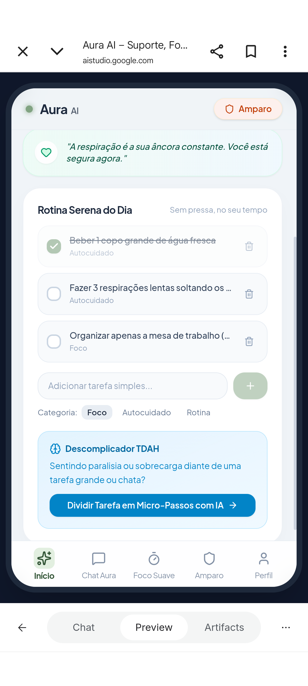 Tela 16 do aplicativo Aura
