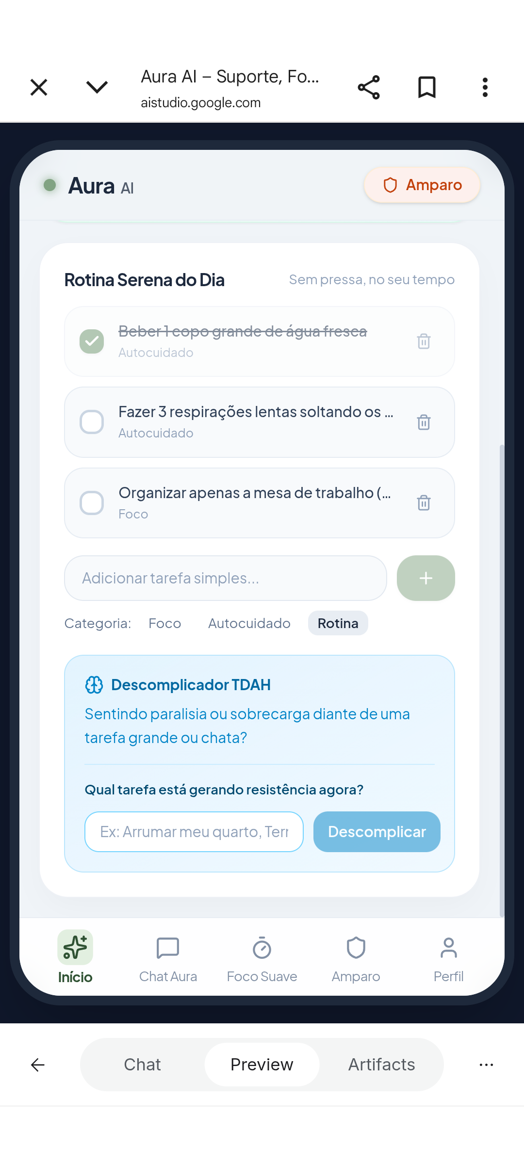 Tela 14 do aplicativo Aura