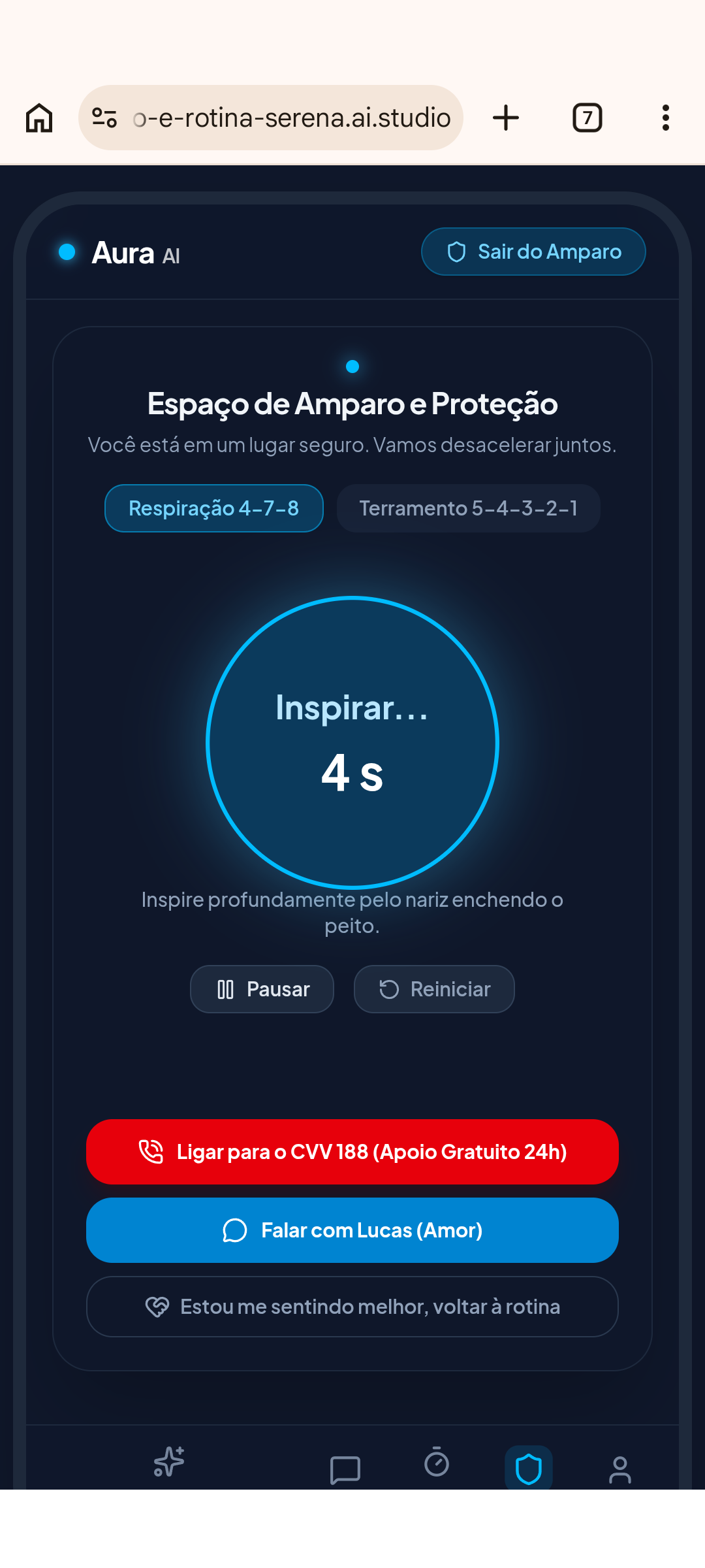 Tela 6 do aplicativo Aura